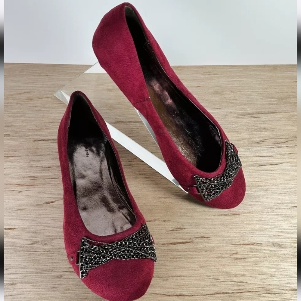 Cloud Walkers Classy Red Flats Size 12 🌴✌️